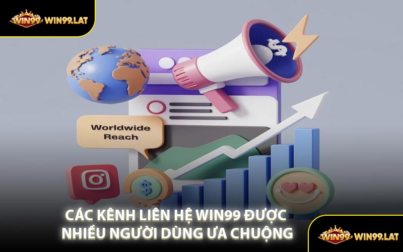 Các Kênh Liên Hệ WIN99 Được Nhiều Người Dùng Ưa Chuộng